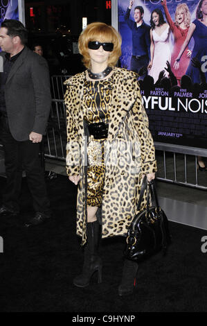 10 janvier 2012 - Hollywood, Californie, États-Unis - Linda Ramone lors de la première du nouveau film de Warner Bros Pictures Joyful Noise, tenue au Grauman's Chinese Theatre, le 9 janvier 2012, à Los Angeles.(Image Crédit : Â© Michael Germana/Globe Photos/ZUMAPRESS.com) Banque D'Images