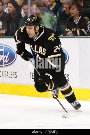 14 janvier 2012 - Dallas, Texas, US - Dallas Stars Avant Eric Nystrom (24) au cours de l'action entre les Stars de Dallas et l'Avalanche du Colorado. Colorado bat Dallas 2-1 à l'American Airlines Center. (Crédit Image : © Andrew Dieb/ZUMAPRESS.com)/Southcreek Banque D'Images