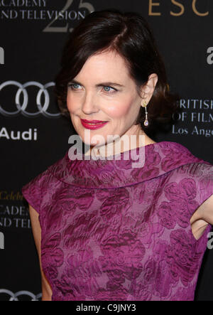 ELIZABETH MCGOVERN BAFTA LOS ANGELES 18ÈME SAISON DES PRIX ANNUELS TEA PARTY BEVERLY HILLS LOS ANGELES CALIFORNIA USA 14 janvier Banque D'Images