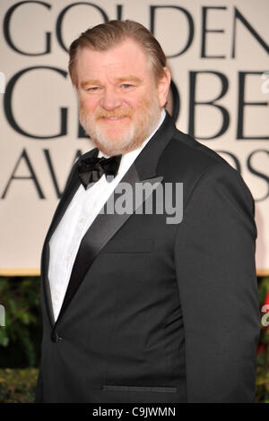 15 janvier 2012 - Los Angeles, Californie, États-Unis - Brendan Gleeson arrive sur le tapis rouge pour le 69e Golden Globe Awards annuel. (Crédit Image : © ZUMAPRESS.com) Banque D'Images