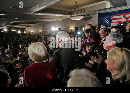 Le candidat républicain et ancien président de la Chambre Newt Gingrich parle à un bal bondé plein de partisans lors de sa victoire aux élections primaires de Caroline du Sud, à l'hôtel Hilton Columbia Center Hotel. Trois candidats ont remporté chacun des trois premières 2012 GOP presidential Banque D'Images