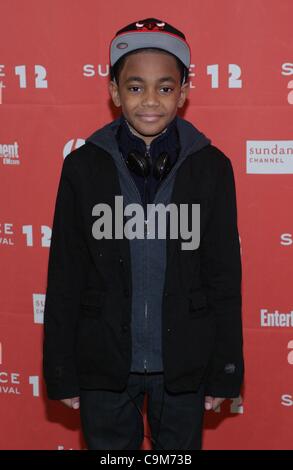 Michael Rainey Jr. aux arrivées de LUV première mondiale au Festival du Film de Sundance 2012, Théâtre Eccles, Park City, UT le 23 janvier 2012. Photo par : James Atoa/Everett Collection Banque D'Images