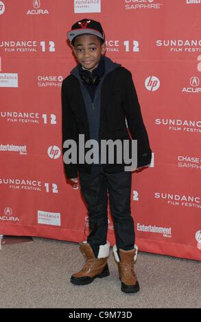 Michael Rainey Jr. aux arrivées de LUV première mondiale au Festival du Film de Sundance 2012, Théâtre Eccles, Park City, UT le 23 janvier 2012. Photo par : James Atoa/Everett Collection Banque D'Images