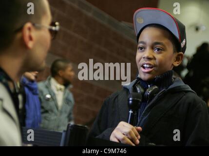 Michael Rainey Jr. aux arrivées de LUV première mondiale au Festival du Film de Sundance 2012, Théâtre Eccles, Park City, UT le 23 janvier 2012. Photo par : James Atoa/Everett Collection Banque D'Images