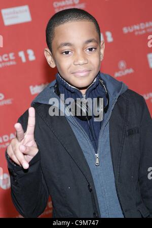 Michael Rainey Jr. aux arrivées de LUV première mondiale au Festival du Film de Sundance 2012, Théâtre Eccles, Park City, UT le 23 janvier 2012. Photo par : James Atoa/Everett Collection Banque D'Images