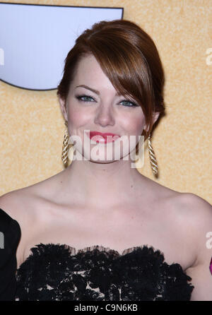 EMMA STONE 18E ASSEMBLÉE ANNUELLE DES Screen Actors Guild Awards. Centre de presse LE CENTRE-VILLE DE LOS ANGELES CALIFORNIA USA 29 janvier 2012 Banque D'Images