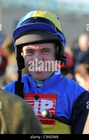 TIMMY MURPHY JOCKEY HIPPODROME DE DONCASTER DONCASTER ANGLETERRE 28 Janvier 2012 Banque D'Images