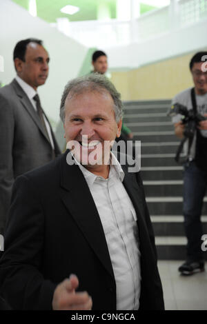 Zico, le 31 janvier 2012 - Football : l'entraîneur-chef de l'Iraq après le match Zico formation U-23 U-23 0-3 Iraq Japon au stade Al Ahli à Doha, Qatar. (Photo par FAR EAST PRESS/AFLO) Banque D'Images