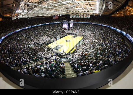 Le 5 février 2012 - East Lansing, Michigan, UNITED STATES - vue générale de Jack Breslin Étudiants Events Center pendant le jeu entre Michigan State Spartans et le Michigan Wolverine. MSU Michigan défait 64 - 54. (Crédit Image : © Rey Del Rio/Southcreek/ZUMAPRESS.com) Banque D'Images