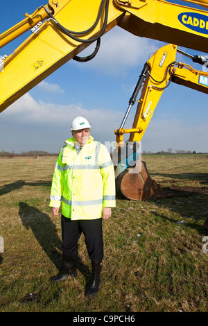 Photo:Jeff Gilbert. Aylesbury, Buckinghamshire, Royaume-Uni. 10.11.2011 Photo montre Peter Lauritzen, PDG de Arla Foods UK, à l'endroit où Arla Foods commencer l'élaboration du nouveau €150 millions de lait frais Lait à Aylesbury, Buckinghamshire, Royaume-Uni. Banque D'Images