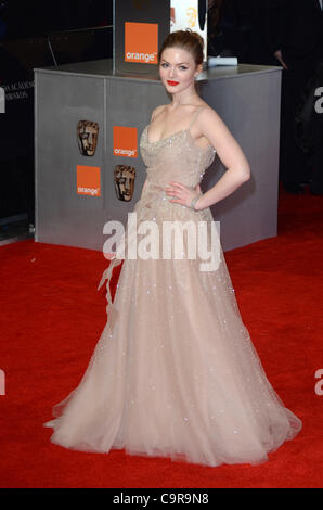 London, Royaume-Uni 12/02/2012 Holliday Grainger assiste à l'Orange British Academy Film Awards 2012 au Royal Opera House, Covent Garden, Londres. (Crédit photo : Alamy Images/Photobeat) Banque D'Images