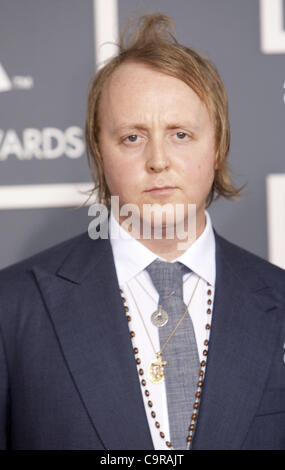 12 février 2012 - Los Angeles, Californie, États-Unis - James McCartney arrive à la 54e cérémonie annuelle de remise des prix Grammy au Staples Center le 12 février 2012 à Los Angeles, en Californie..ADRIAN SANCHEZ-GONZALEZ/PI (crédit Image : © Arorizo ZUMAPRESS.com)/Armando Banque D'Images