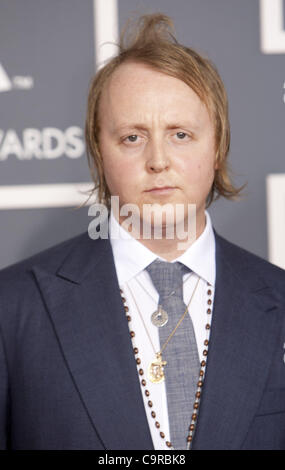 12 février 2012 - Los Angeles, Californie, États-Unis - James McCartney arrive à la 54e cérémonie annuelle de remise des prix Grammy au Staples Center le 12 février 2012 à Los Angeles, en Californie..ADRIAN SANCHEZ-GONZALEZ/PI (crédit Image : © Arorizo ZUMAPRESS.com)/Armando Banque D'Images