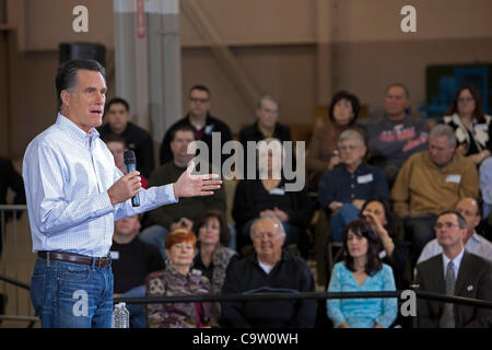 Shelby Township, Michigan - campagnes de Mitt Romney pour le président dans la banlieue de Detroit. Banque D'Images