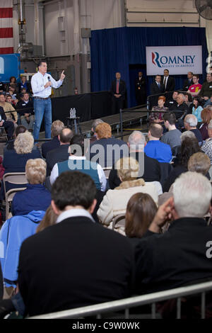 Shelby Township, Michigan - campagnes de Mitt Romney pour le président dans la banlieue de Detroit. Banque D'Images