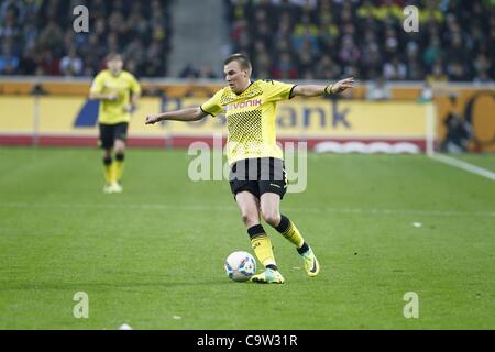 Kevin Grosskreutz (Dortmund), 3 décembre 2011 - Football / Soccer : 'allemande' match de Bundesliga entre Borussia Moenchengladbach et Borussia Dortmund, au stade Borussia-Park, Moenchengladbach, Allemagne, le 3 décembre 2011. (Photo par AFLO) [3604] Banque D'Images