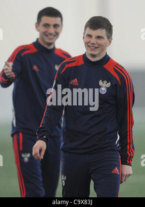 28 févr. 2012 - Russie - Février 27,2012. Andrei Arshavin rejoint Arsenal FC Zenit (crédit Image : © PhotoXpress/ZUMAPRESS.com) Banque D'Images