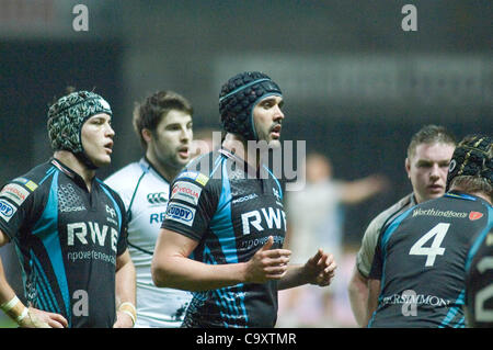 Ospreys v Glasgow Rabodirect PRO12 au Liberty Stadium de Swansea : Banque D'Images