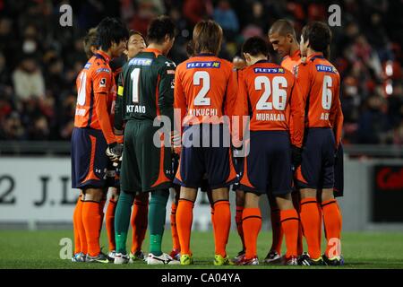 Omiya Ardija groupe de l'équipe, le 10 mars 2012 - Football : Football /2012 J.LEAGUE Division 1 entre Omiya Ardija 0-1 F.C. Tokyo à NACK5 Stadium Omiya, Saitama, Japon. (Photo de YUTAKA/AFLO SPORT) [1040] Banque D'Images