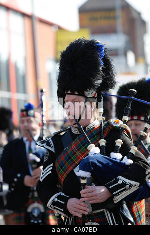 St Patrick's Day Parade à Birmingham au Royaume-Uni. Banque D'Images