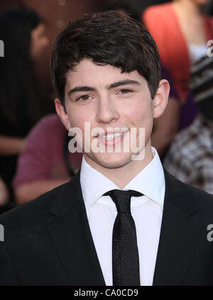 IAN NELSON LES JEUX DE LA FAIM. Première mondiale LE CENTRE-VILLE DE LOS ANGELES CALIFORNIA USA 12 Mars 2012 Banque D'Images