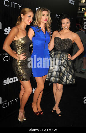 20 mars 2012 - Los Angeles, Californie, États-Unis - Ellen Hollman, Viva Bianca, Katrina Law Assistant à la première de la série d'origine Starz ''Magic City'' tenue à la Directors Guild Of America à Hollywood, Californie le 3/20/12. 2012u(Image Crédit : Â© D. Long/Globe Photos/ZUMAPRESS.com) Banque D'Images