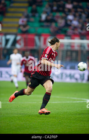 Zlatan Ibrahimovic (Milan), 25 mars 2012 - Football : Italien 'Serie' un match entre Milan 2-1 Roma au stade Giuseppe Meazza à Milan, Italie. (Photo de Maurizio Borsari/AFLO) [0855] Banque D'Images