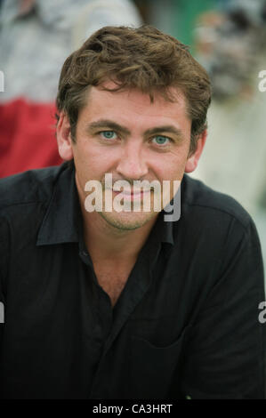 Vendredi 1er juin 2012. Conor Woodman l'analyste de la ville photo de la Telegraph Hay Festival, Hay-on-Wye, Powys, Wales, UK. Banque D'Images