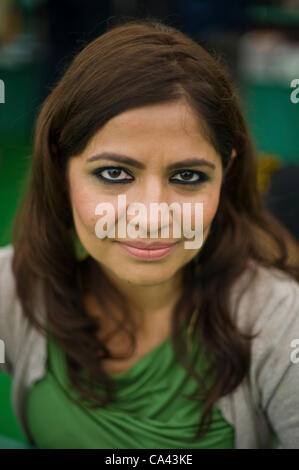 Zarghuna Kargar, auteur de l'Afghanistan, au Telegraph Hay Festival 2012, Hay-on-Wye, Powys, Wales, UK Banque D'Images