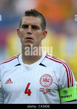 DANIEL AGGER DANEMARK LE DANEMARK & LIVERPOOL FC LIVERPOOL FC STADE METALIST KHARKIV UKRAINE Ukraine 09 juin 2012 Banque D'Images