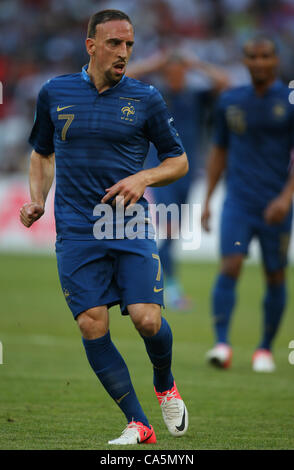 FRANCK RIBERY FRANCE FC BAYERN MUNICH LA DONBASS ARENA DONETSK UKRAINE Ukraine 11 juin 2012 Banque D'Images