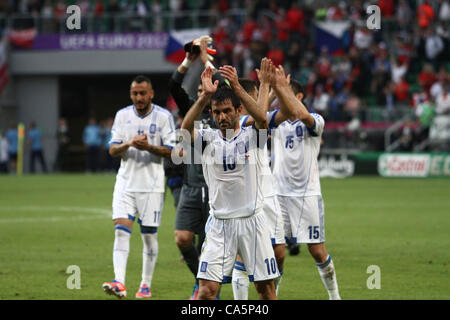 La Grèce de l'Euro 2012 contre la République tchèque Banque D'Images