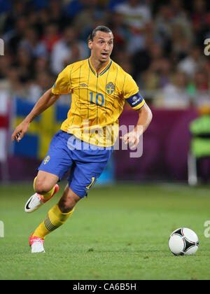 ZLATAN IBRAHIMOVIC SUÈDE EURO 2012 STADE OLYMPIQUE KHARKIV UKRAINE Ukraine 15 juin 2012 Banque D'Images