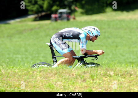 15.06.2012. Gossaue, Suisse. Cycling Tour de Suisse. Tour de Suisse, l'étape 7. Gossau - Gossau, Omega Pharma - Quick Step Tom Boonen, 2012 Banque D'Images