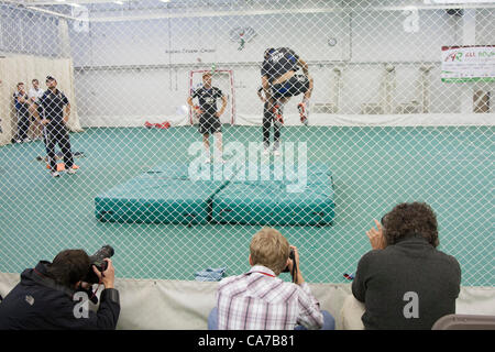 UK. 21/06/2012 Londres, Angleterre. Au cours de la journée de formation des photographes pour le Nat West Series cricket international 3ème jour match entre l'Angleterre et les Antilles au sol. Carnigie Headingly Crédit obligatoire : Mitchell Gunn. Banque D'Images