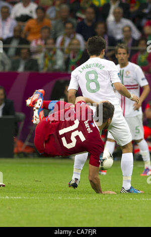 Milan Baros (CZE), 21 juin 2012 - Football : UEFA EURO 2012 Quart de finale entre la République tchèque 0-1 Portugal au Stade National de Varsovie, Pologne. (Photo de Maurizio Borsari/AFLO) [0855] Banque D'Images