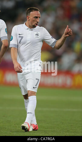 FRANCK RIBERY Espagne V France EURO 2012 DONBASS ARENA DONETSK UKRAINE 23 Juin 2012 Banque D'Images