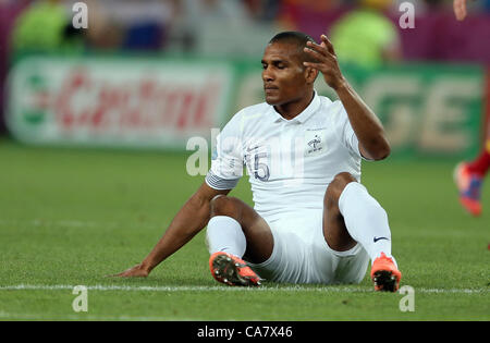 Alessandra BIANCHI FLORENT FRANCE DONBASS ARENA DONETSK UKRAINE 23 Juin 2012 Banque D'Images