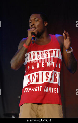 Juin 20, 2012 - Raleigh, Caroline du Nord, États-Unis - artiste rap MEEK MILL se produisant au Time Warner Cable Music Pavilion situé à Raleigh dans le cadre du Club Paradise Tour (Image Crédit : © Tina Fultz/ZUMAPRESS.com) Banque D'Images