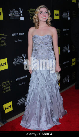 23 juin 2012 - Los Angeles, Californie, États-Unis - Jen Lilley assiste à la 39e Journée annuelle de l'Emmy Awards 2012 23 juin 2012 à l'hôtel Beverly Hilton,Beverly Hills,CA.USA.(Image Crédit : Â©/TLeopold ZUMAPRESS.com)/Photos Globe Banque D'Images