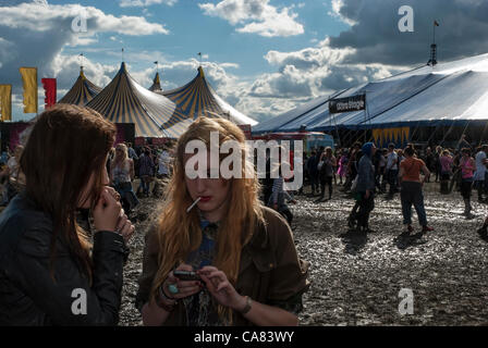 The UK's biggest gratuitement l'émission music event 'BBC Hackney Week-end' a eu lieu au marais de Hackney, East London, 23 et 24 juin. Banque D'Images