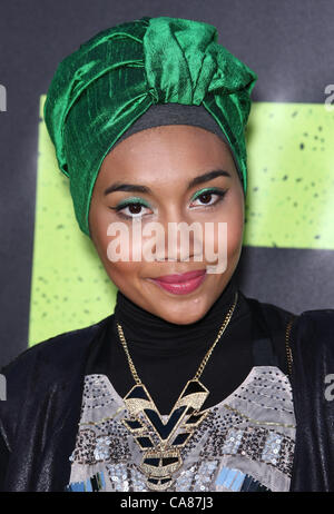 YUNA sauvages. Première mondiale LOS ANGELES CALIFORNIA USA 25 Juin 2012 Banque D'Images