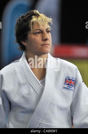 ExCel, Londres, UK, Samedi 03/12/2011. Sophie Cox (GBR). Invitation Internationale de Judo. Londres se prépare pour 2012 Banque D'Images