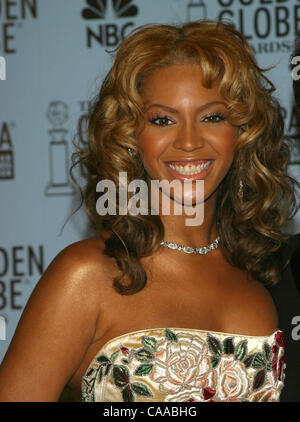 Jan 19, 2003 ; Los Angeles, CA, USA ; Beyonce Knowles à la 60th Annual Golden Globes, tenue à l'hôtel Beverly Hilton. Banque D'Images