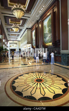 (Publié le 08/08/2003, C-1, UT1752602) Lobby de l'achever au centre-ville de Manchester Grand Hyatt San Diego. Jerry Rife/Union-Tribune Banque D'Images