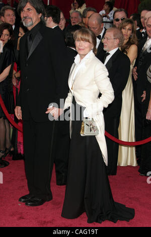 24 févr. 2008 - Hollywood, Californie, USA - Actrice SISSY SPACEK ET JACK FISK arrivant à la 80e annuelle des Academy Awards tenue au Kodak Theatre à Hollywood. (Crédit Image : © Paul Fenton/ZUMA Press) Banque D'Images