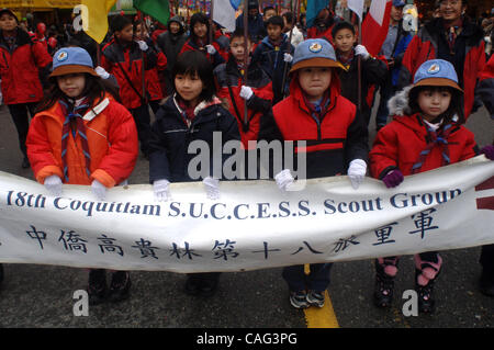 Feb 10, 2008 - Vancouver, Colombie-Britannique, Canada - Des centaines de participants et des milliers de spectateurs ont assisté à la Parade du Nouvel An chinois 2009, année lunaire du rat, qui a eu lieu à Vancouver. (Crédit Image : © Sergei Bachlakov/ZUMApress.com) Banque D'Images