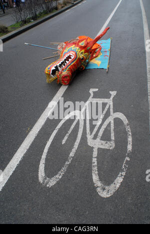 Feb 10, 2008 - Vancouver, Colombie-Britannique, Canada - Des centaines de participants et des milliers de spectateurs ont assisté à la Parade du Nouvel An chinois 2009, année lunaire du rat, qui a eu lieu à Vancouver. (Crédit Image : © Sergei Bachlakov/ZUMApress.com) Banque D'Images