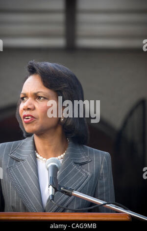 Condolizza Rice est allé sur expliquer que la nécessité d'une résolution est proche, décrivant sa rencontre de divulgation de l'impatience du peuple kenyan : "C'est une crise qui doit bientôt prendre fin. Il y a besoin d'être un renoncement total de la violence comme une option, un refus d'une façon qui a coûté la vie Banque D'Images