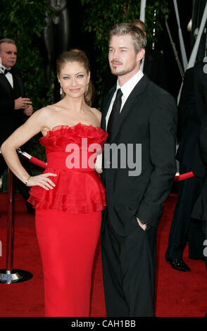 Jan 27, 2008 - Los Angeles, Californie, USA - Acteurs REBECCA GAYHEART et ERIC DANE arrivant à la 14e Conférence annuelle des Screen Actors Guild Awards tenue au Shrine Auditorium à Los Angeles. (Crédit Image : © Lisa O'Connor/ZUMA Press) Banque D'Images